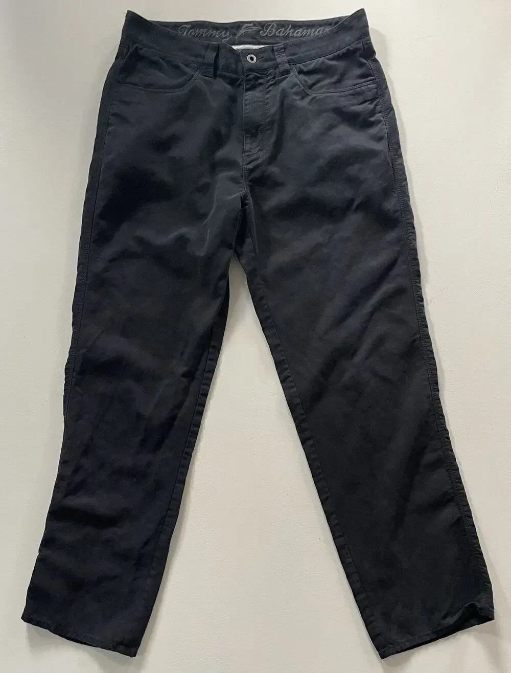 Tommy Bahama Pants Mens 32 Dark Gray Casual Comfort Relaxed Fit Chino Jeans